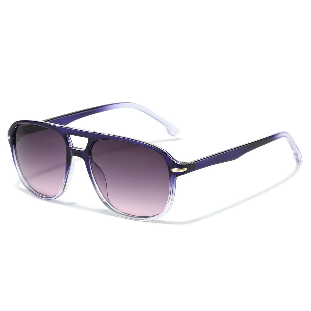 Oversized Farbverlauf Linse Schild Sonnenbrille Brehn