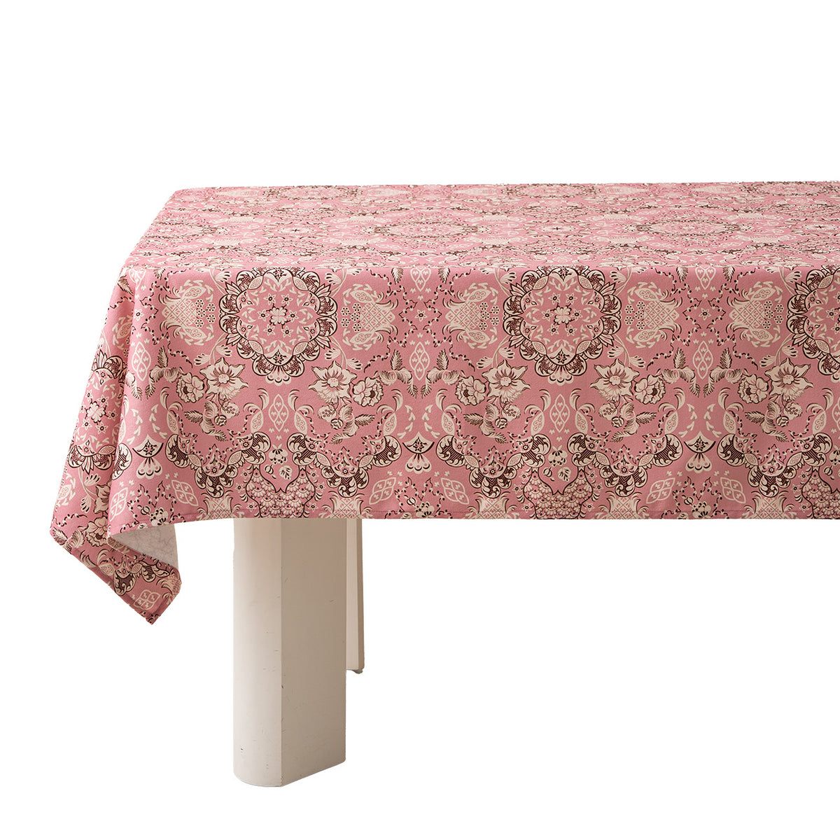Rechteckige Tischdecke im Landhausstil aus Baumwollmischgewebe mit floralem Allover-Print Brehn