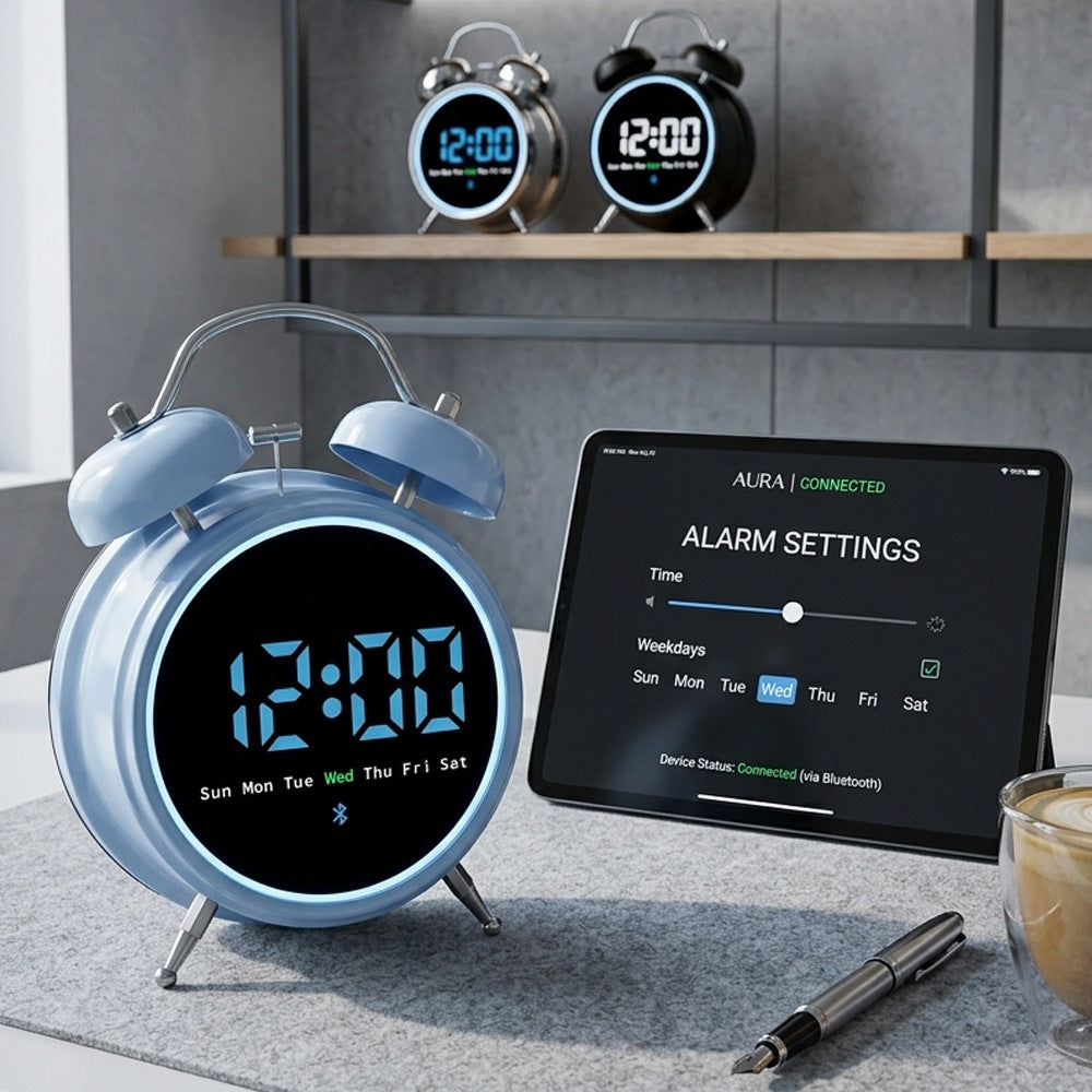 Digitale Funkuhr mit Alarmfunktion Brehn