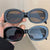 Damen modische Sonnenbrille im eleganten Ovaldesign mit robustem Rahmen Brehn