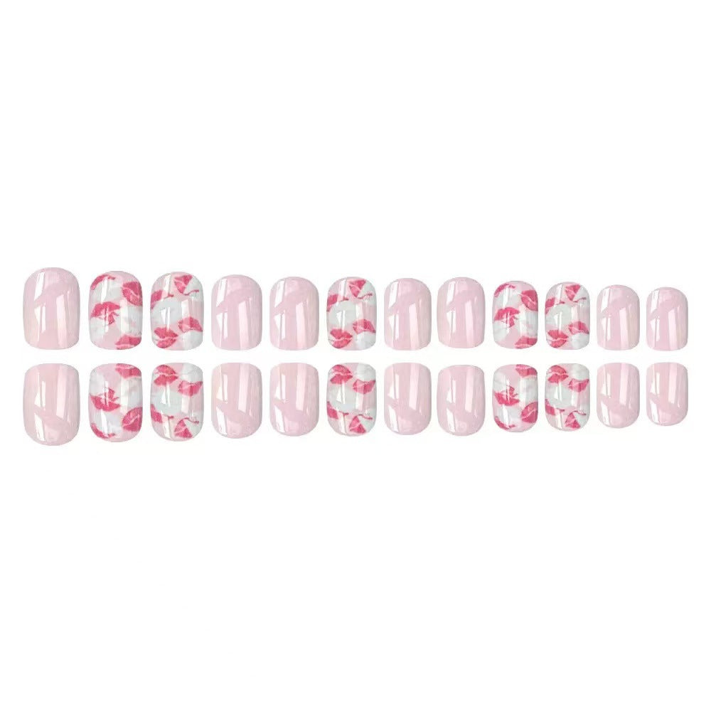 Kunstnagelset mit elegantem Blumendesign Brehn