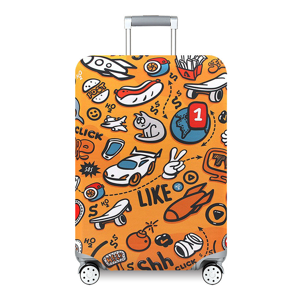 Damen Reise-Koffer mit farbenfrohem Blumendesign Brehn