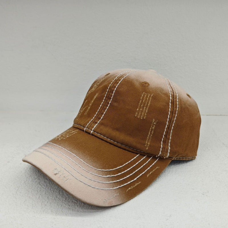 Herren klassische distressed Baumwoll-Baseballmütze Brehn