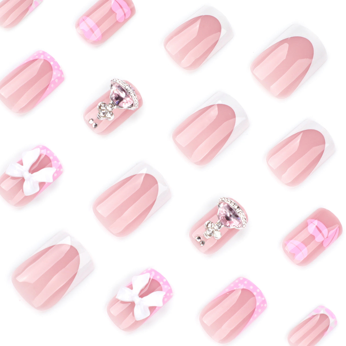 Kunstvolle Nagelkunst mit Glitzer- und Blumendesign Brehn