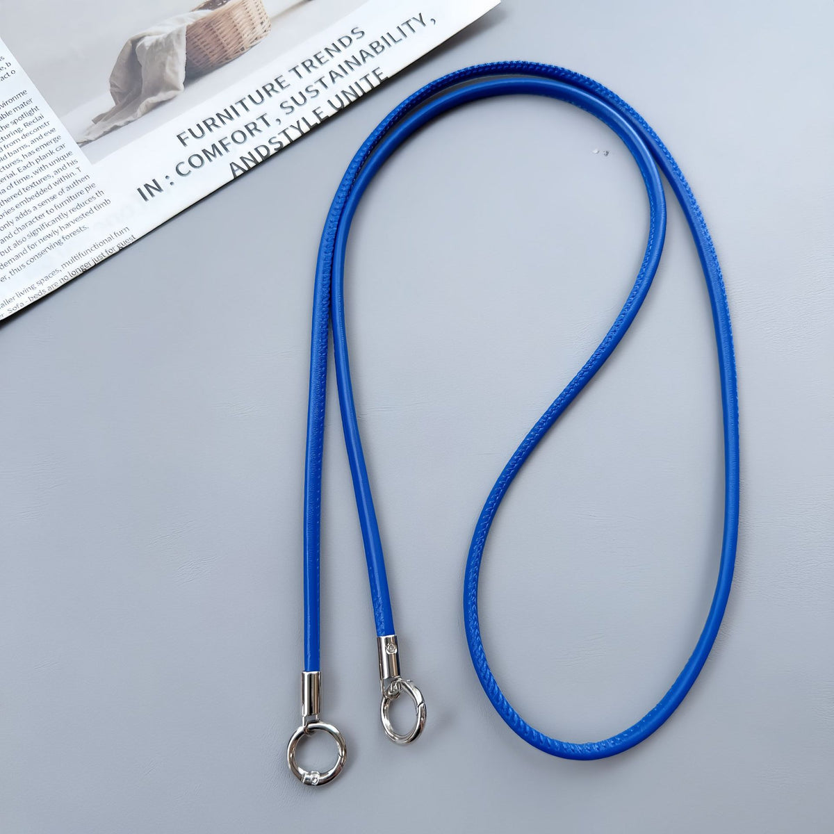 Premium Doppelring-Lederumhängeband Brehn