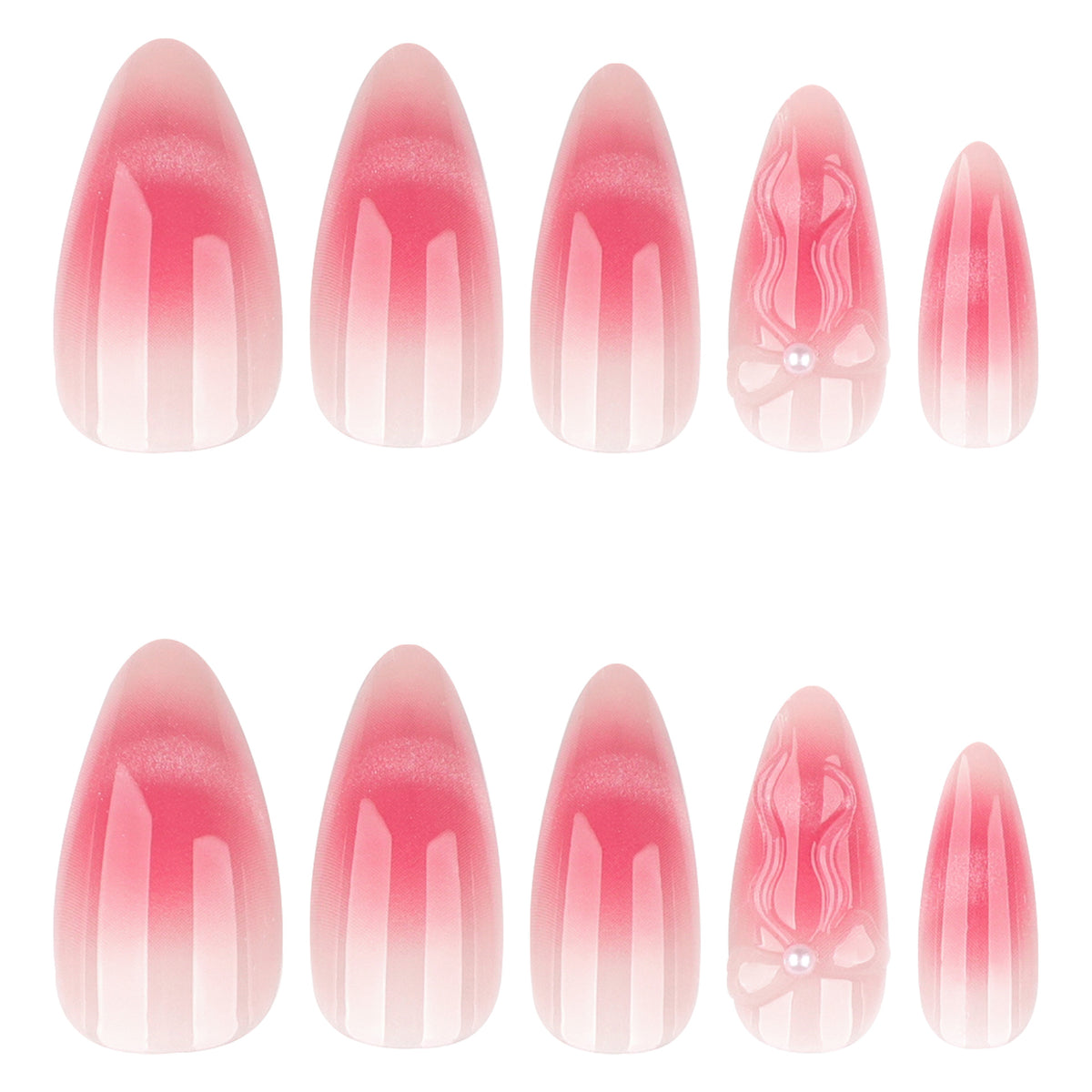 Kunstvolle Stiletto-Nägel mit eleganter French-Spitze und floralem Design Brehn