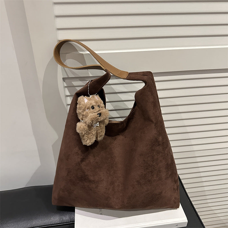Wildleder Slouchy Hobo Bag Brehn