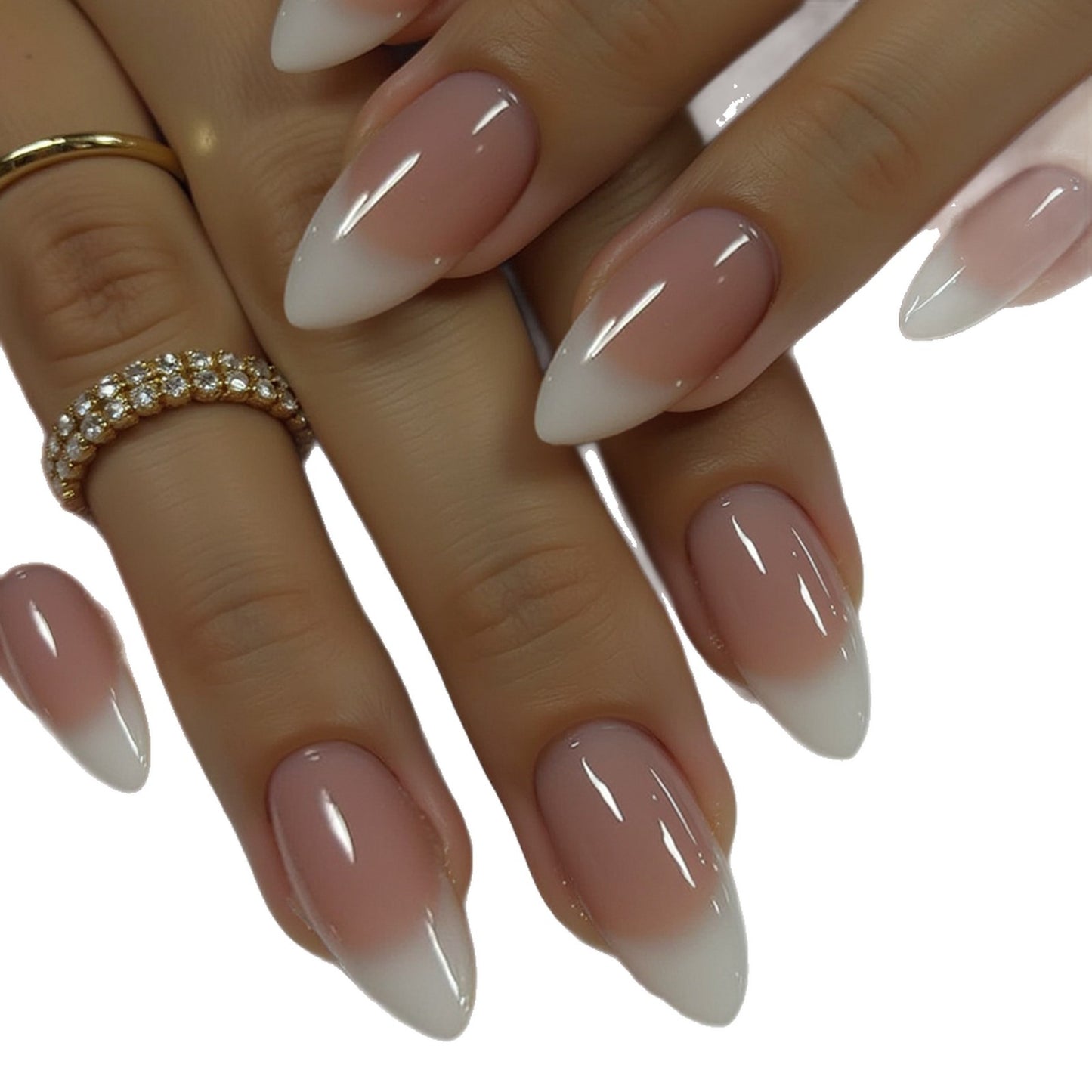 Elegant Ombre Kunstfingernägel Brehn