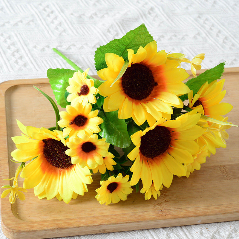 Dekorative Sonnenblumen Blumenstiel Anordnung