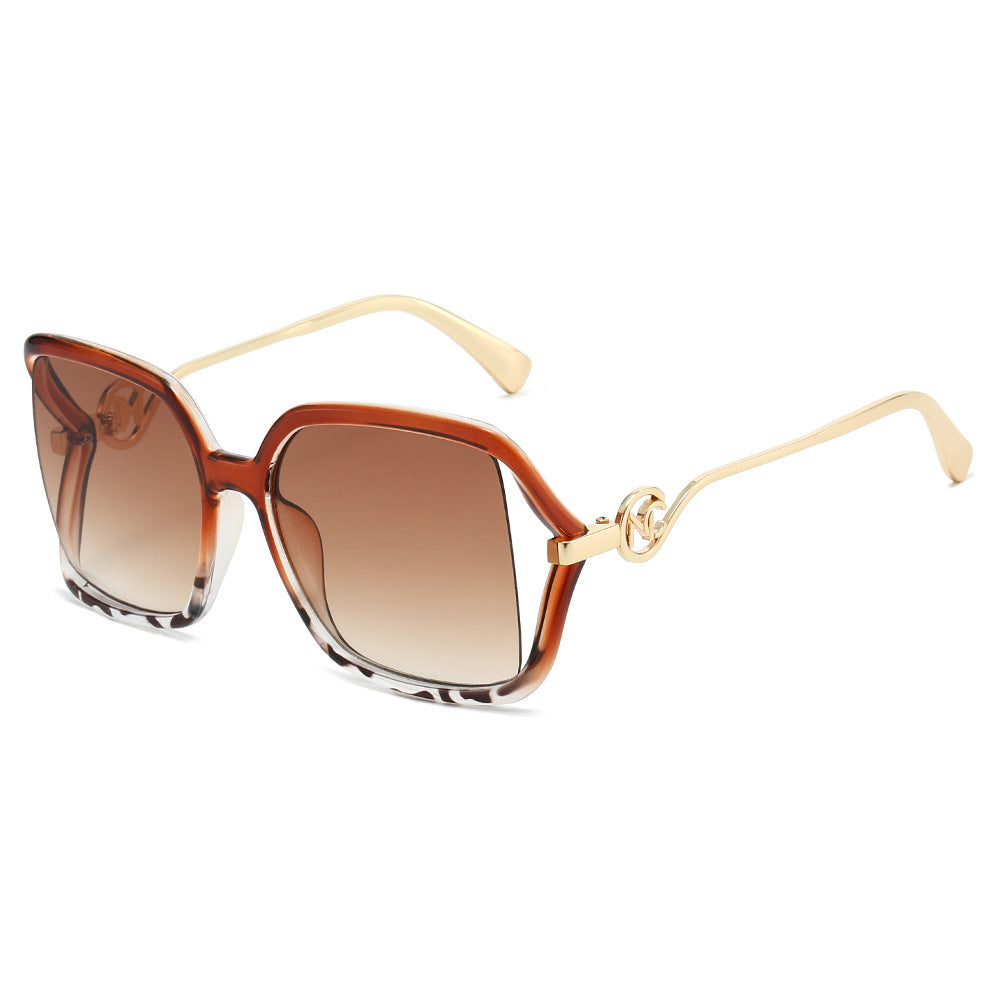 Oversized Geometric Gradient Sonnenbrille Brehn