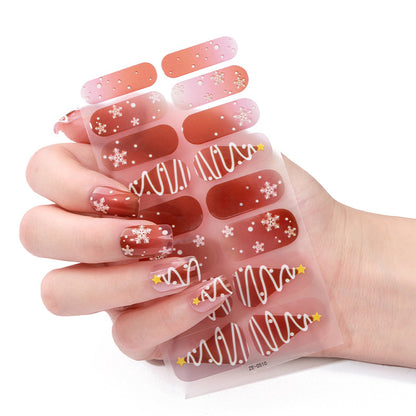 Festliche Nagelkunst Aufkleber