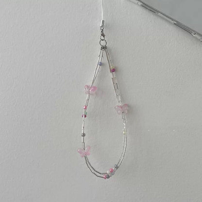 Dekorativer Schmetterlings Charm Brillenband Brehn