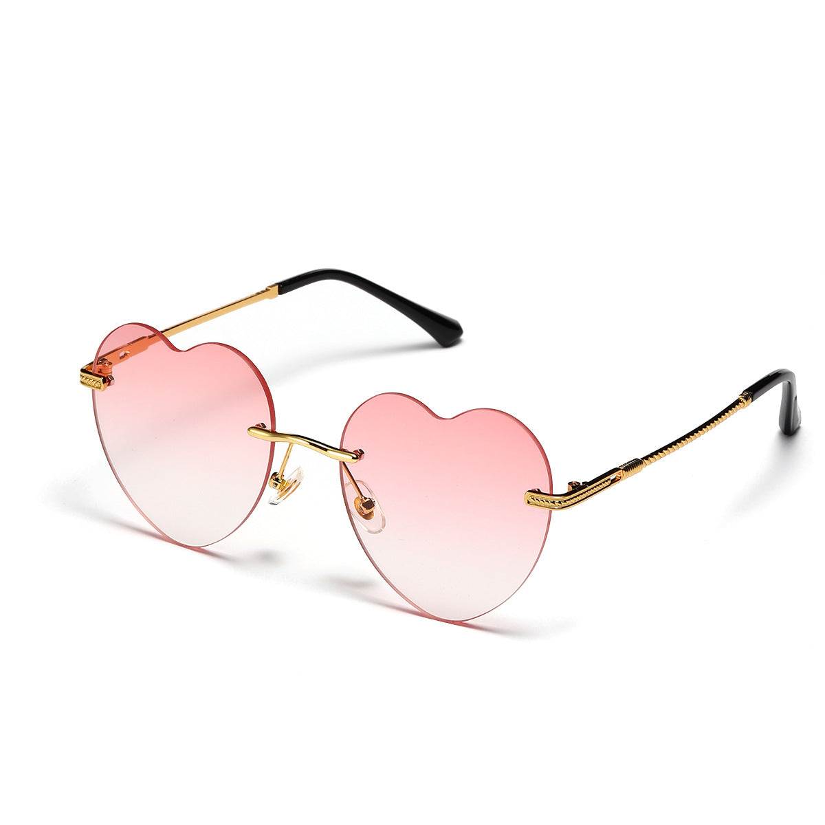 Damen trendige Herz-Sonnenbrille mit verspiegelten Gläsern Brehn