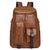 Stylischer Multi-Taschen Kunstleder Laptop Rucksack