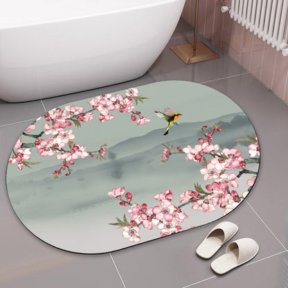 Elegante florale Druck Badematte Brehn