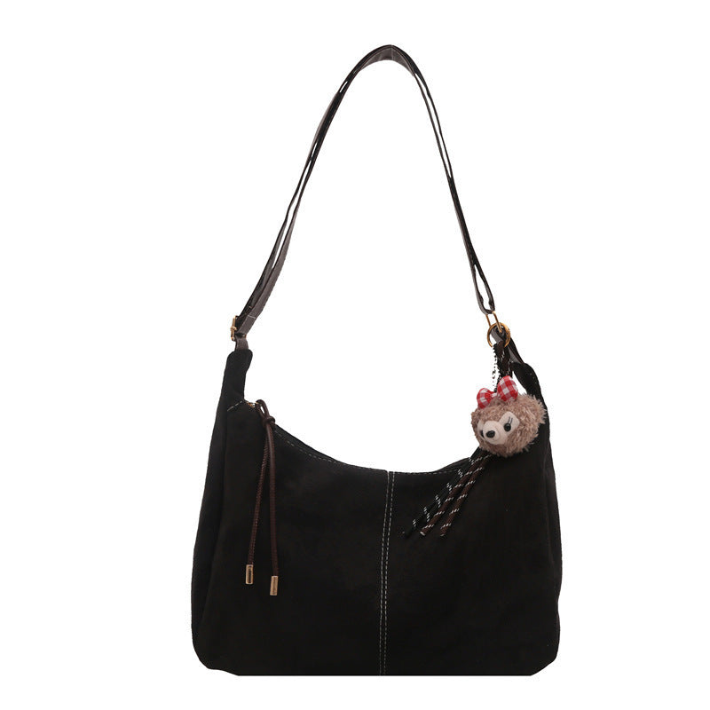 Weiche Wildleder Hobo-Handtasche Brehn