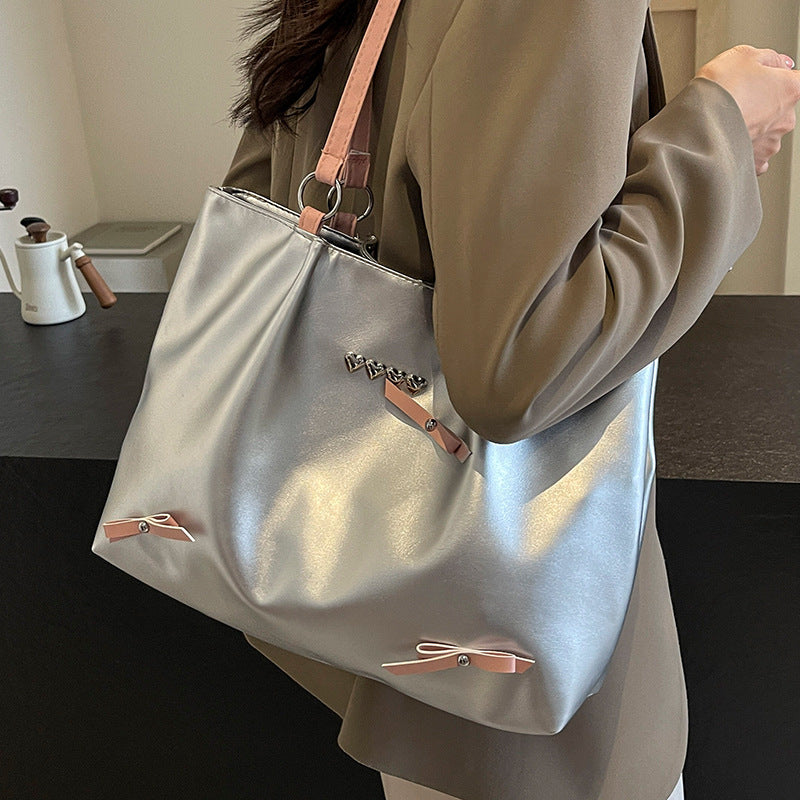 Elegante Faux-Leder Hobo Tasche
