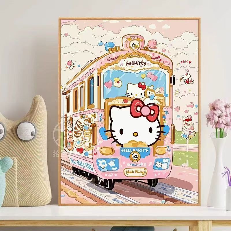 Hello Kitty-Themen Verspielte Wandkunst Brehn