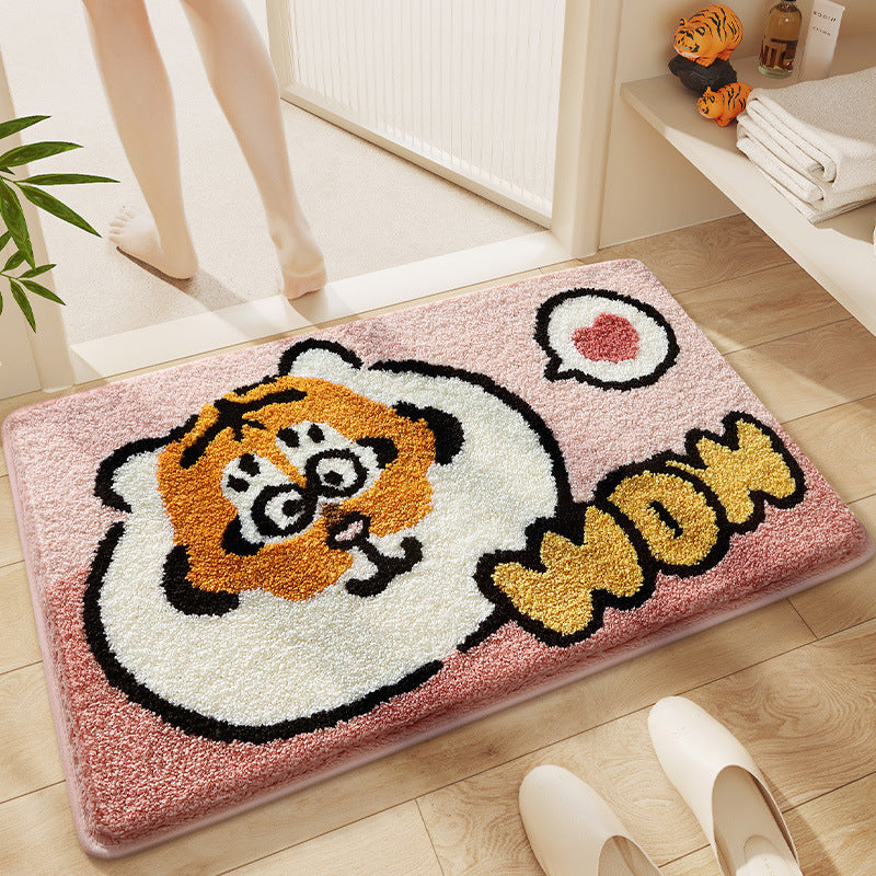 Verspielt Cartoon Tiger Badteppich Brehn
