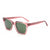 Damen stilvolle Sonnenbrille mit breitem, rechteckigem Rahmen und UV-Schutz Brehn