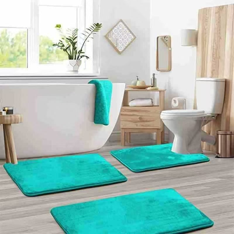 Ultra-Comfort Plüsch Badezimmermatten-Set