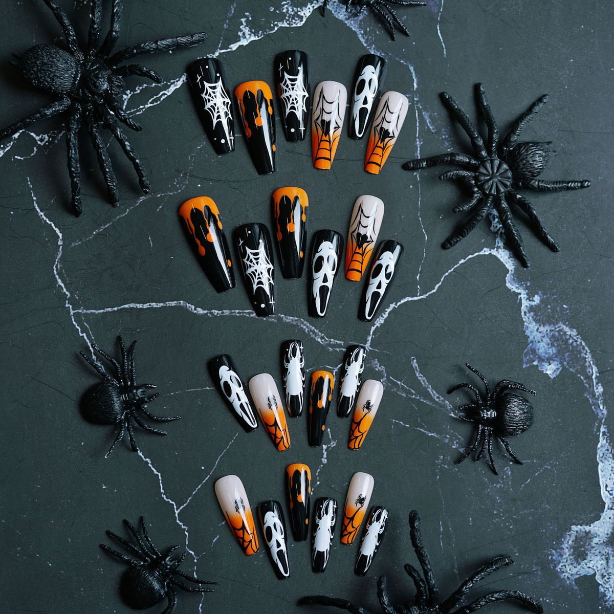 Halloween-Themen Künstlerische Press-On Nägel Brehn