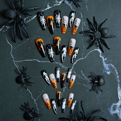 Halloween-Themen Künstlerische Press-On Nägel Brehn