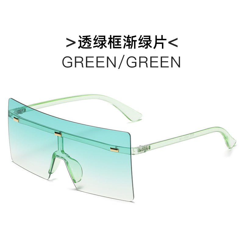Damen futuristische Oversized-Sonnenbrille Brehn