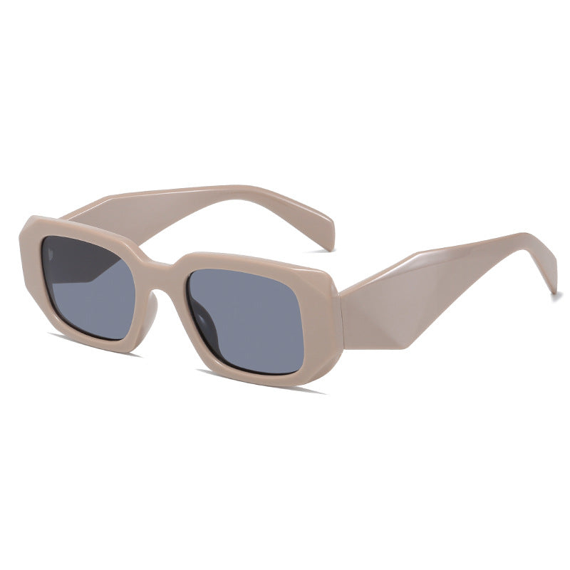 Damen quadratische Designer-Sonnenbrille mit modernem akzentuiertem Rahmen Brehn