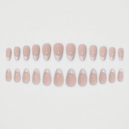Elegantes French Tip Press-On Nail Set Brehn