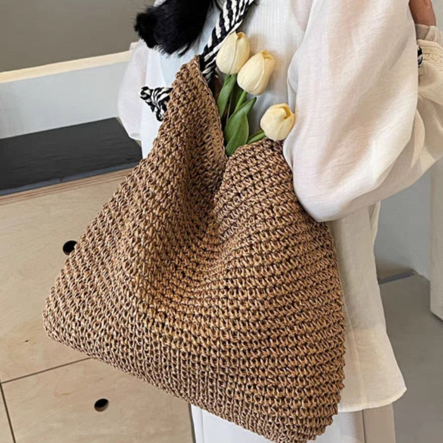Stroh Shopper-Tasche mit Modernem Design Brehn