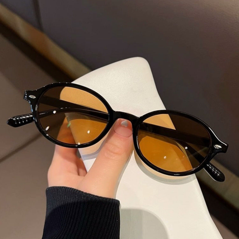 Vintage Oval Frame Sonnenbrille Brehn