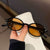 Vintage Oval Frame Sonnenbrille Brehn