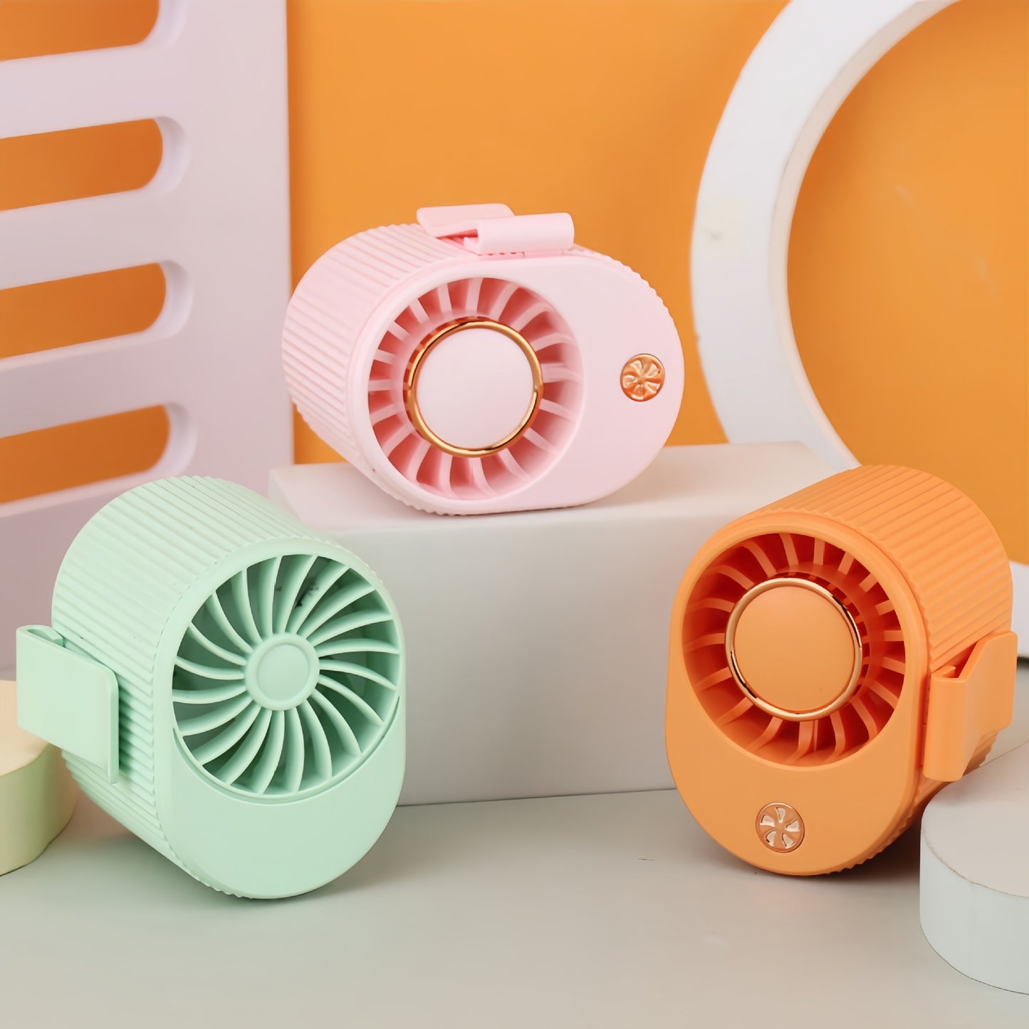 Damen tragbarer Mini-Handventilator mit wiederaufladbarem Akku Brehn