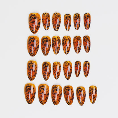 Halloween-Themen Press-On Nagelkunst