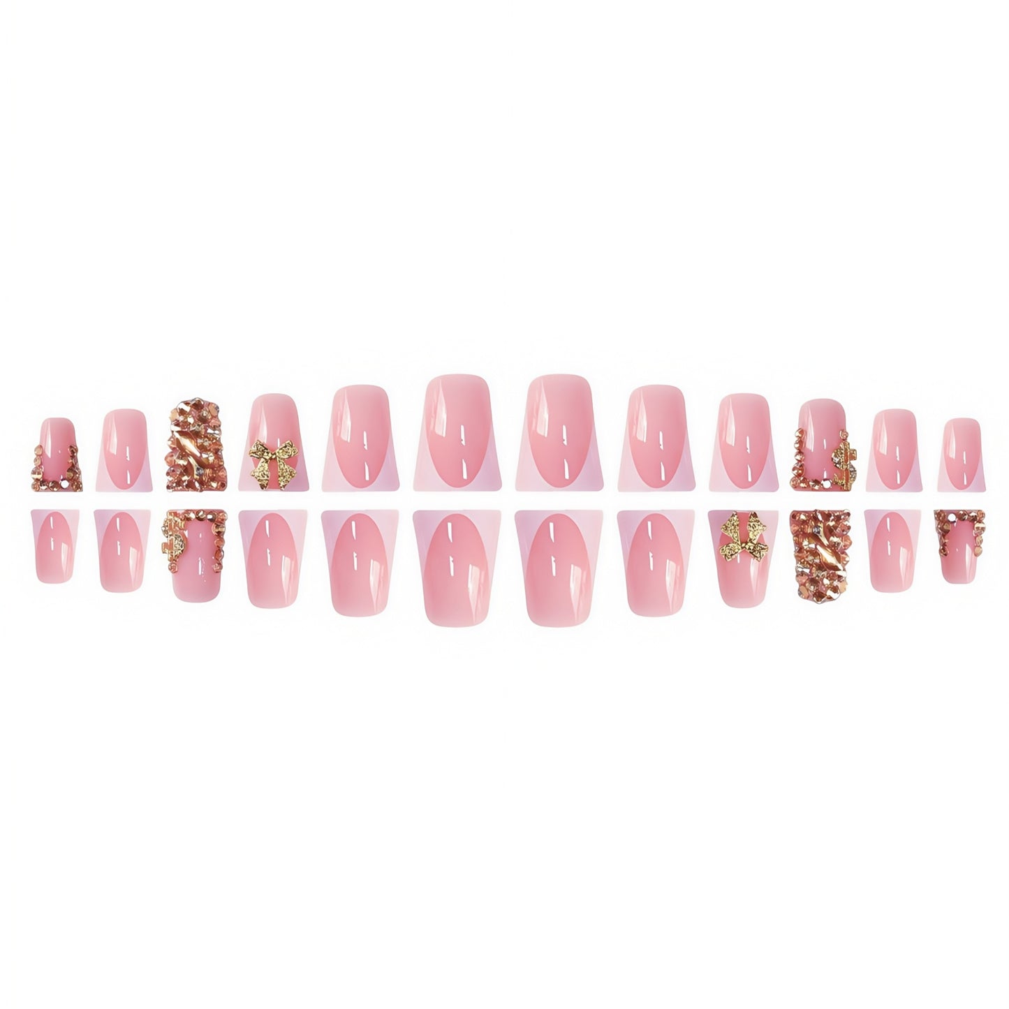 3D Dekorative Press-On Nagelset Brehn