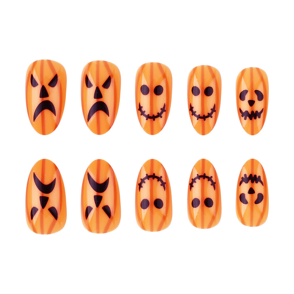 Halloween-Themen Press-On Nagelset Brehn