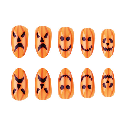 Halloween-Themen Press-On Nagelset Brehn
