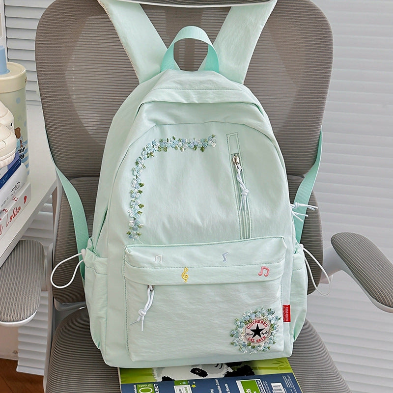 Blumenverzierte Alltag-Rucksack Brehn