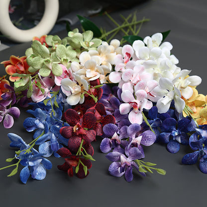 Elegante Faux-Orchideenstängel für die Heimdekoration