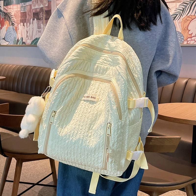 Strukturierter Multi-Taschen-Rucksack