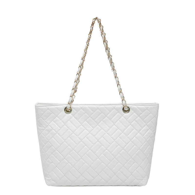WoQuilted Tote Bag mit Kettengriffen Brehn