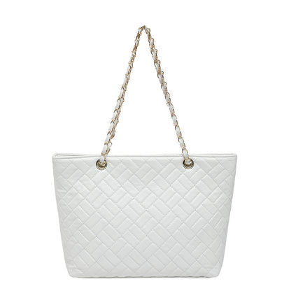 WoQuilted Tote Bag mit Kettengriffen Brehn