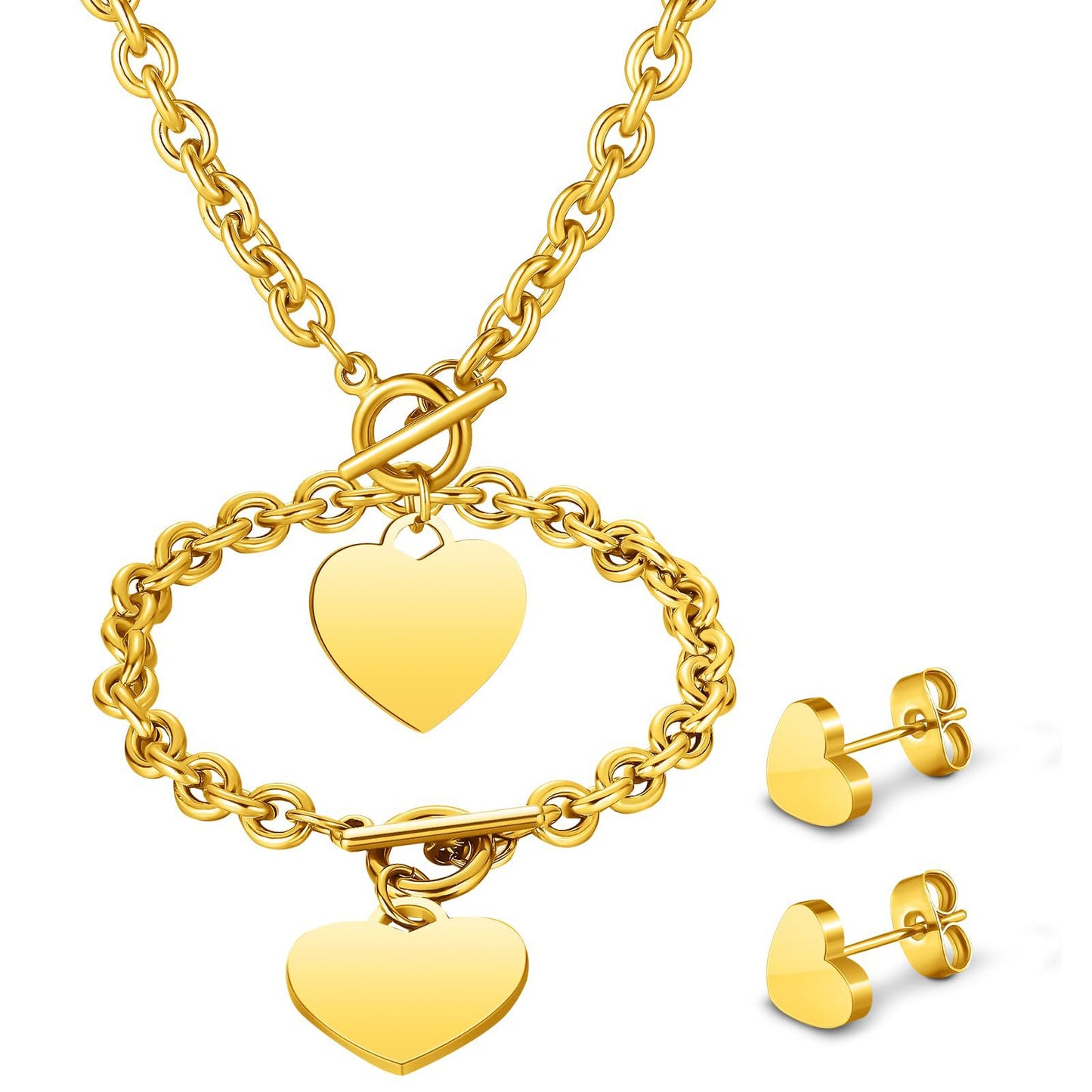 Herz-inspiriertes Schmuckset Brehn