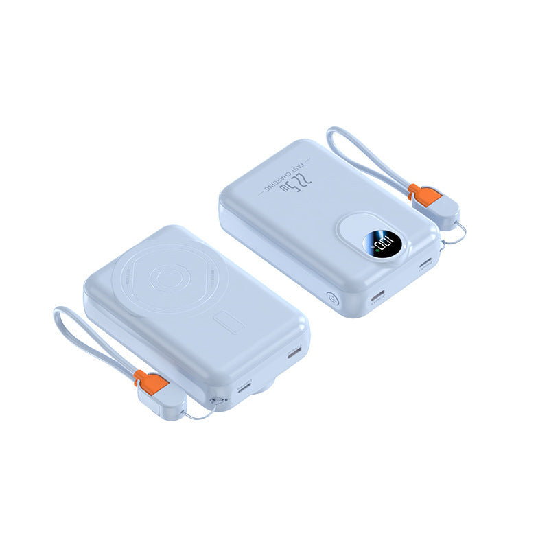 Tragbare Powerbank mit Integrierter Wireless-Ladefunktion und Digitaler Anzeige Brehn