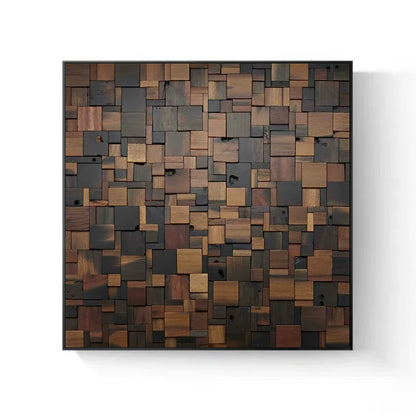 Holz Kubismus Wandkunst
