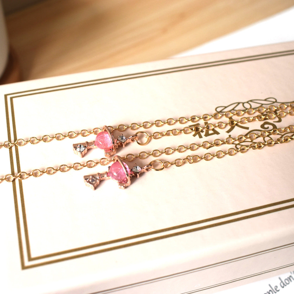 Elegante Zweifarbige Brillenkette Brehn