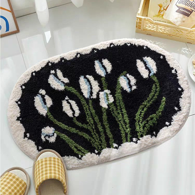Blumenmuster Badezimmermatte Brehn