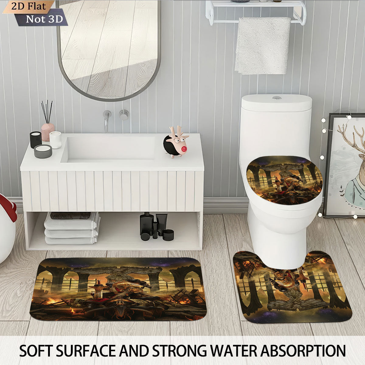 Digital Fantasy-Themed Badezimmer Dekor Set Brehn