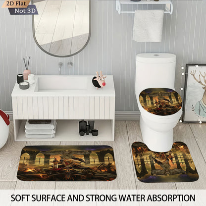 Digital Fantasy-Themed Badezimmer Dekor Set Brehn